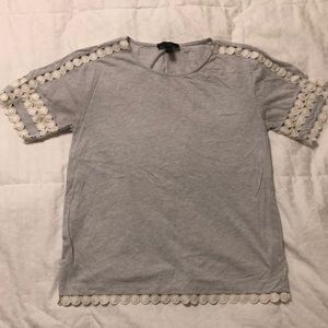 JCrew Embroidered T Shirt Sz XS